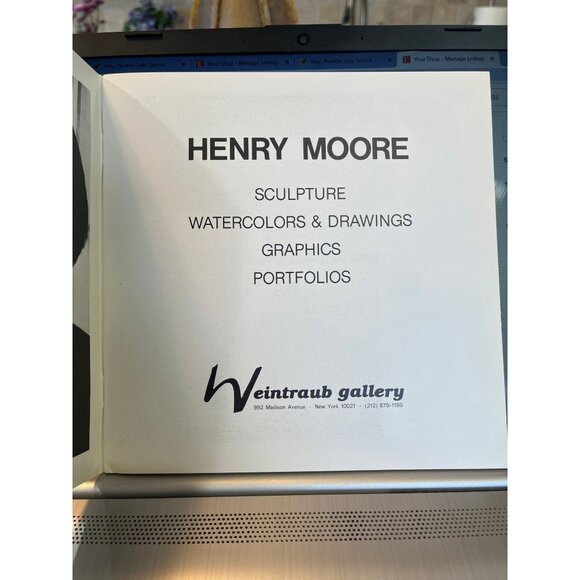 Vintage 1982 Henry Moore Art Book Catalog Henry Moore Weintraub Gallery 29 Pages - Picture 3 of 4
